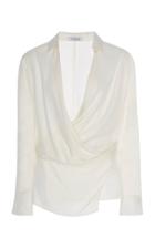Moda Operandi Cushnie Draped Silk Top Size: 0