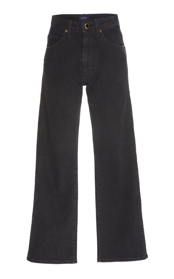 Khaite Vivian Cropped Flared Jeans
