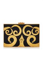 Rita Von Hildebrand Gold Sangori Snake Clutch