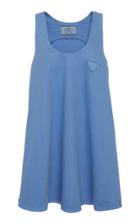 Prada Scoop Neck Cotton Mini Dress