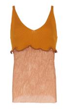 Moda Operandi Peet Dullaert Sleeveless Pleat-knit Cashmere-wool Blend Top Size: 34