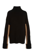 Noon By Noor Bakersfield Color Blocked-sleeve Turtleneck Sweater