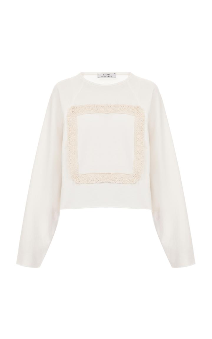 Ksenia Schnaider Lace Frame Sweatshirt