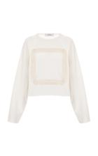 Ksenia Schnaider Lace Frame Sweatshirt
