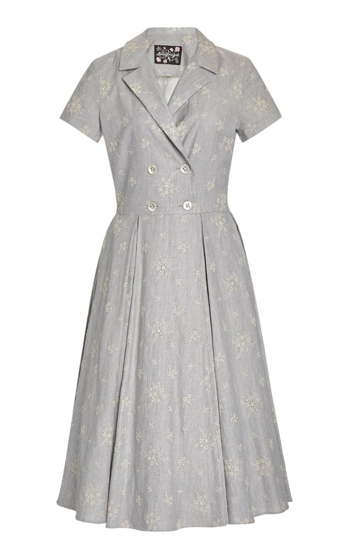Lena Hoschek Triumph Belted Floral-print Cotton Midi Dress