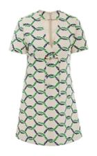 Tory Burch V Neck Tie Detail Pier Dress