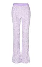 Moda Operandi Stine Goya Andy Dotted Flocked Velvet Flared Pants