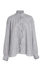 Alix Of Bohemia Limited Edition Willa Tie-front Linen Blouse