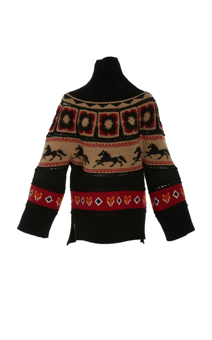 Alberta Ferretti Turtleneck Pullover