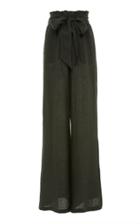 Asceno Linen Wide Leg Trouser