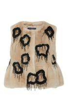 Co Embellished Mink Vest