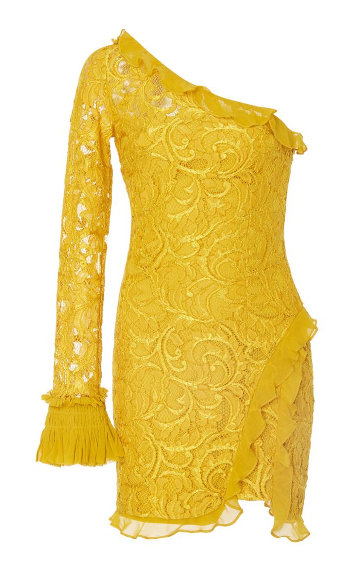 Alexis Tansy Lace One Shoulder Mini Dress