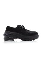 Maison Margiela Woven Suede Lug-sole Derby Shoes Size: 40