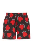 Amiri Hearts Printed Swim Shorts