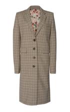 Paco Rabanne Plaid Wool-blend Coat