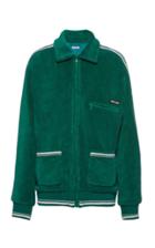 Moda Operandi Miu Miu Intarsia Terry Blouson Jacket