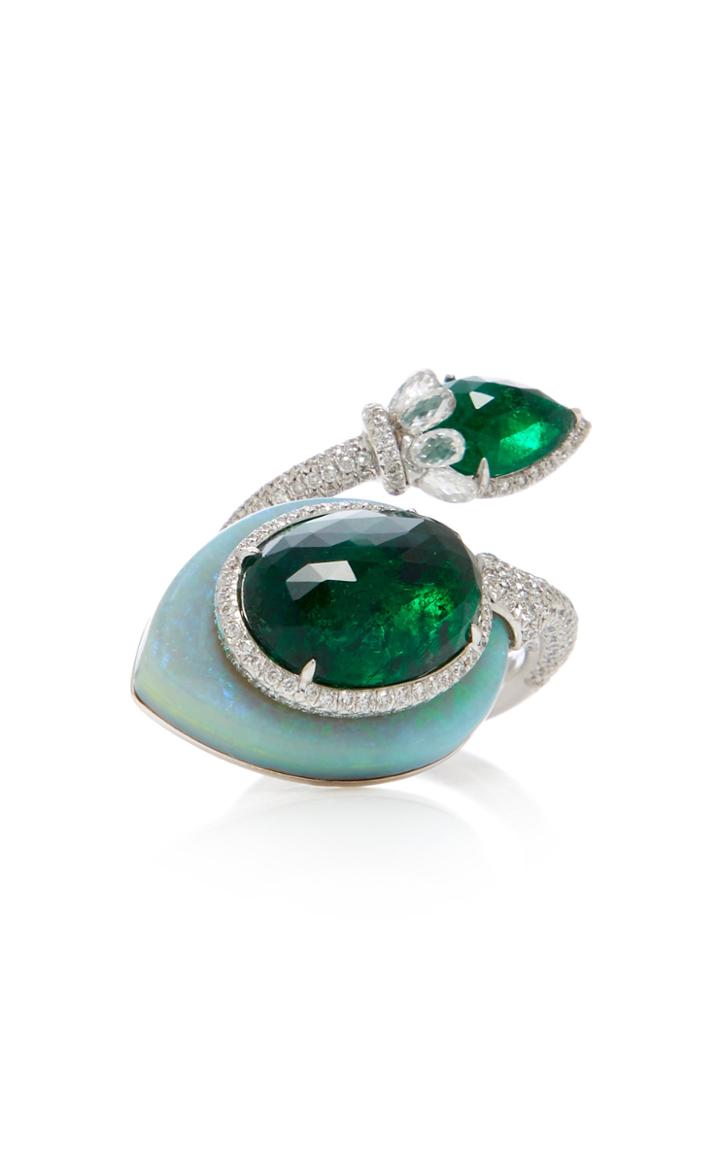 Saboo 18k Gold And Australian Opal Ring
