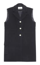 Moda Operandi Ganni Wool Oversized Long Lined Vest