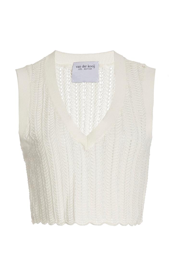 Moda Operandi Van Der Kooij Lily Knit Cropped Top