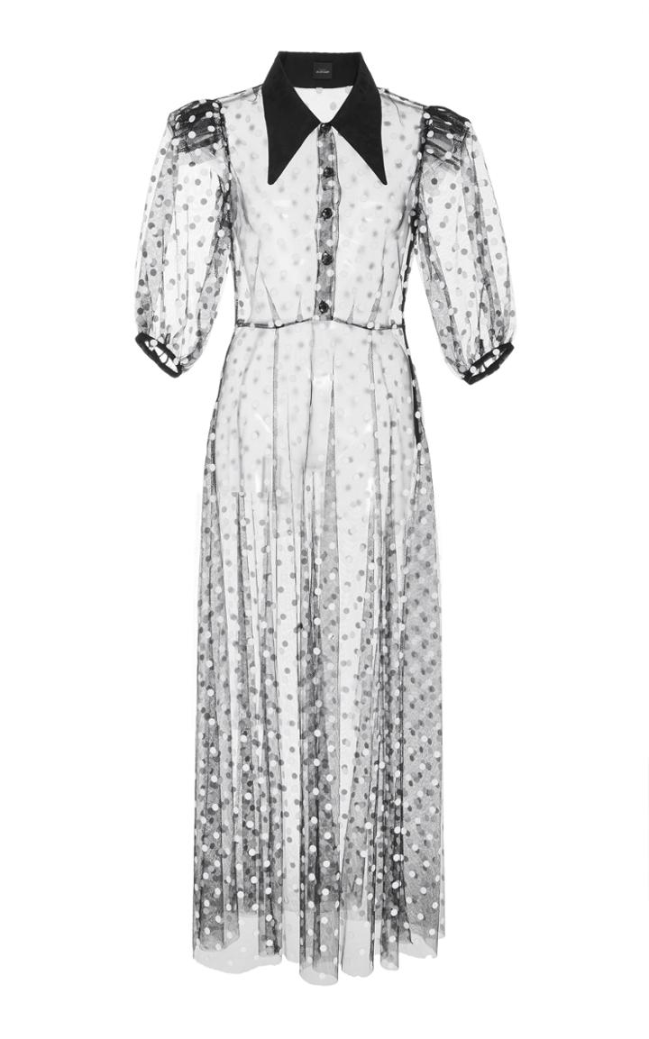 Jill Stuart Elise Tulle Button Down Dress