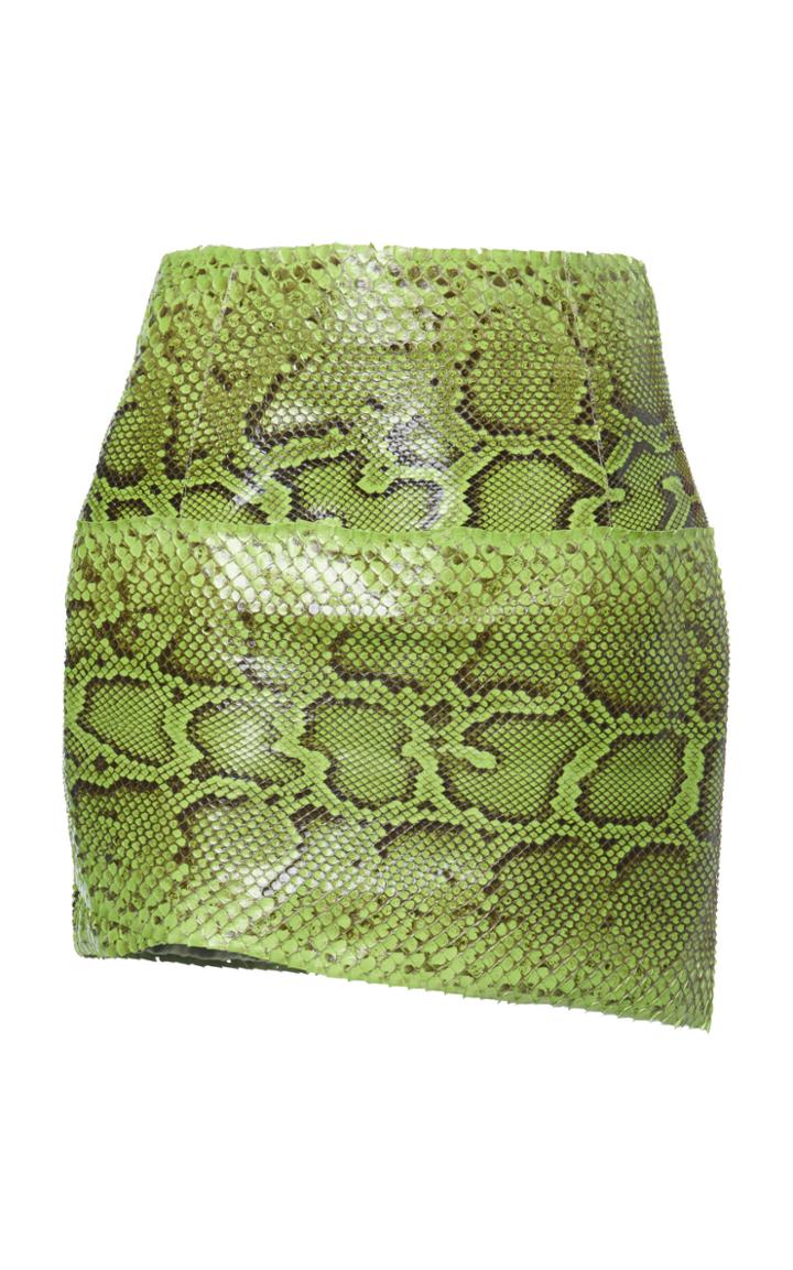 Moda Operandi Dolce & Gabbana Python Leather Mini Skirt Size: 38