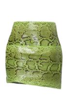 Moda Operandi Dolce & Gabbana Python Leather Mini Skirt Size: 38