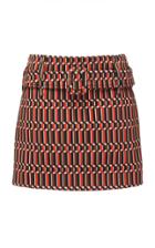 Prada Printed Jacquard Mini Skirt