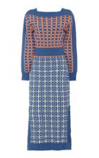 Temperley London Yukata Cotton-blend Knit Dress