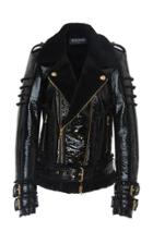 Balmain Shearling Biker Jacket