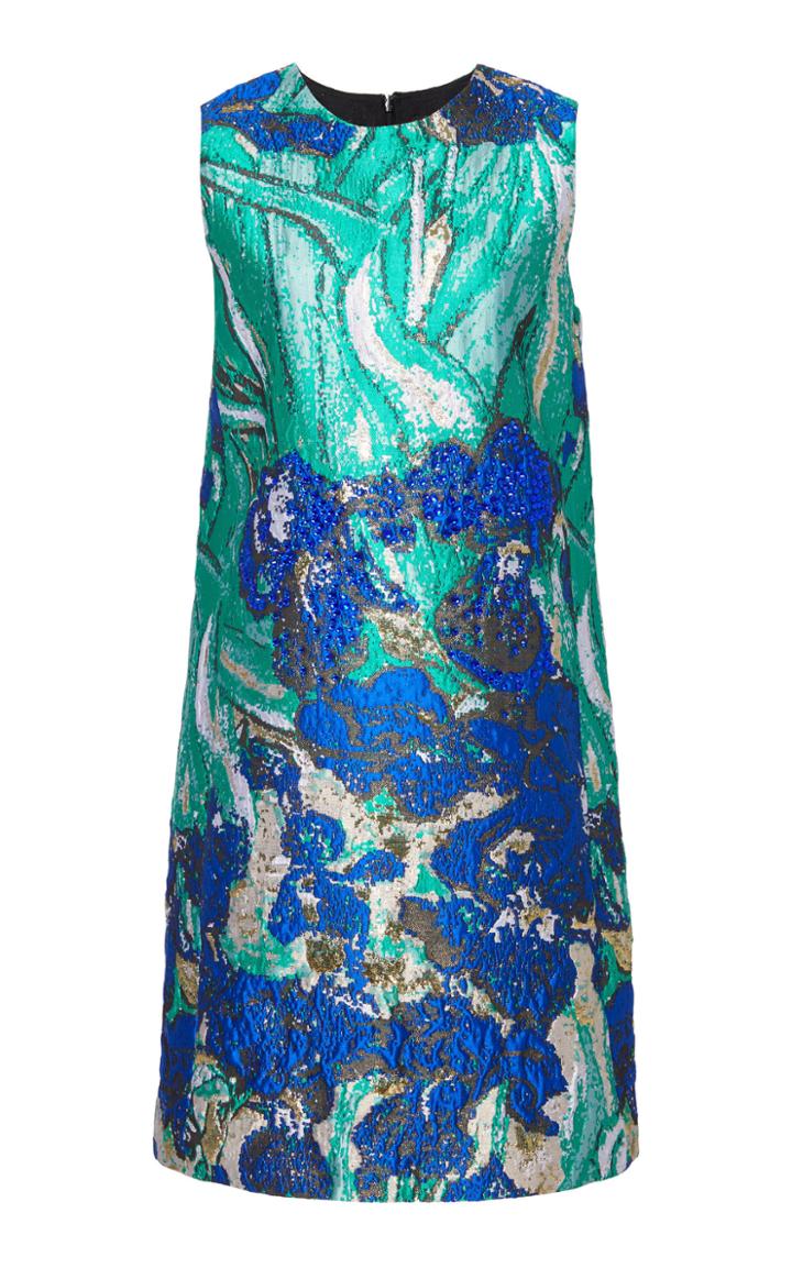 Moda Operandi Libertine Van Gogh's Irises Short Shift Dress Size: Xs