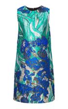 Moda Operandi Libertine Van Gogh's Irises Short Shift Dress Size: Xs