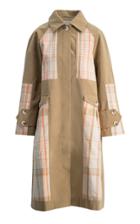 Holzweiler Fine Wine Contrast Check Coat