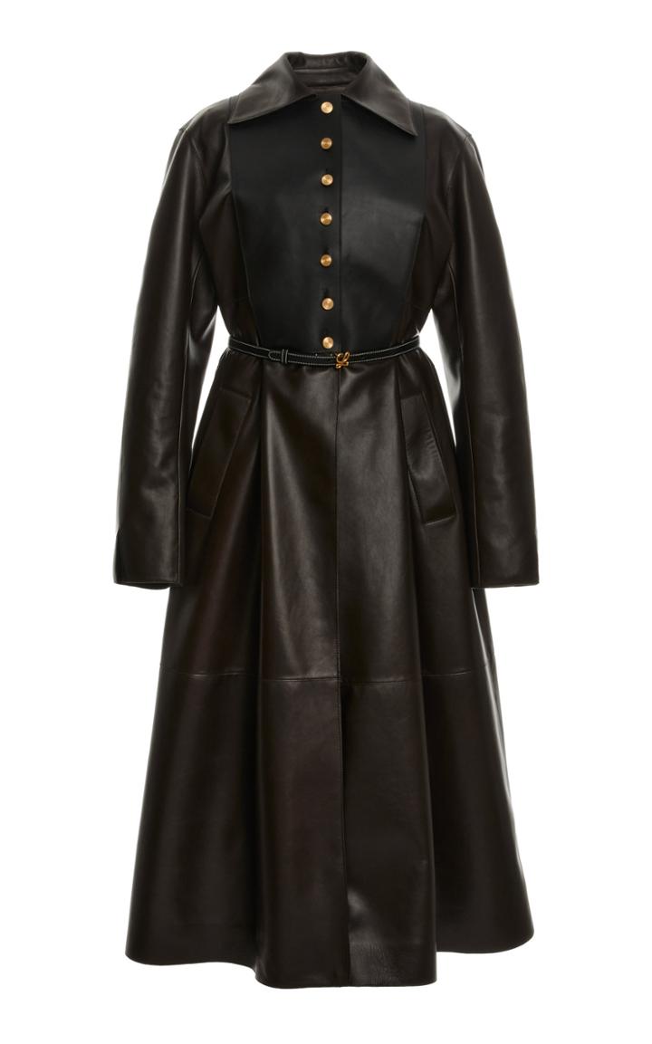 Moda Operandi Loewe Belted Leather Coat