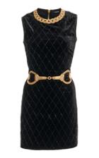 Moda Operandi Balmain Belted Velvet Mini Dress