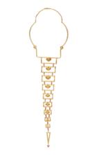 Mahnaz Collection One-of-a-kind 18k Gold And Ruby Lariat Necklace