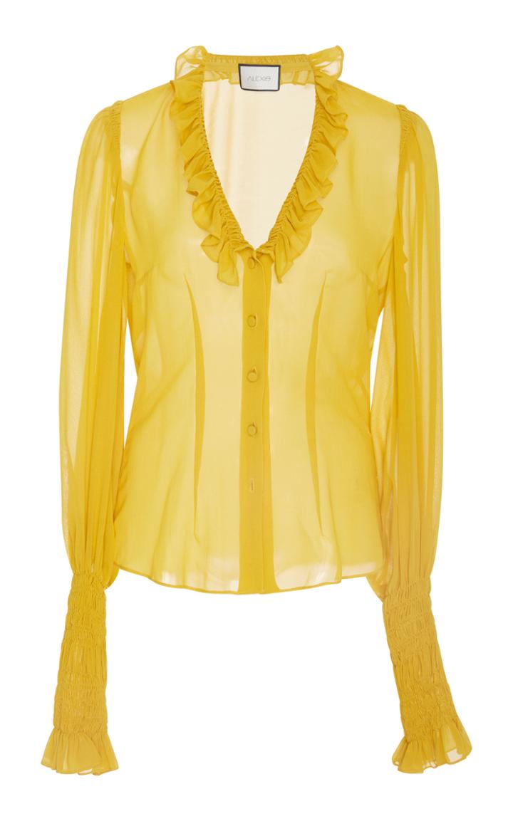 Alexis Scyler Frilled Long Sleeve Top