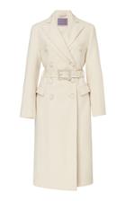 Alexachung Long Double Breasted Gabardine Coat
