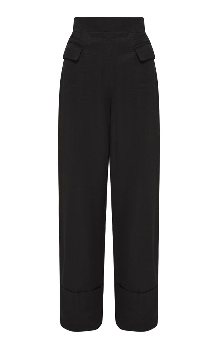 Moda Operandi Paris Georgia Thistle High-waisted Straight Leg Trouser