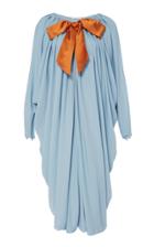 Reem Acra Draped Georgette Dress
