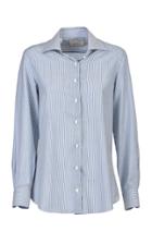 Giuliva Heritage Collection Pinstriped Wool Shirt