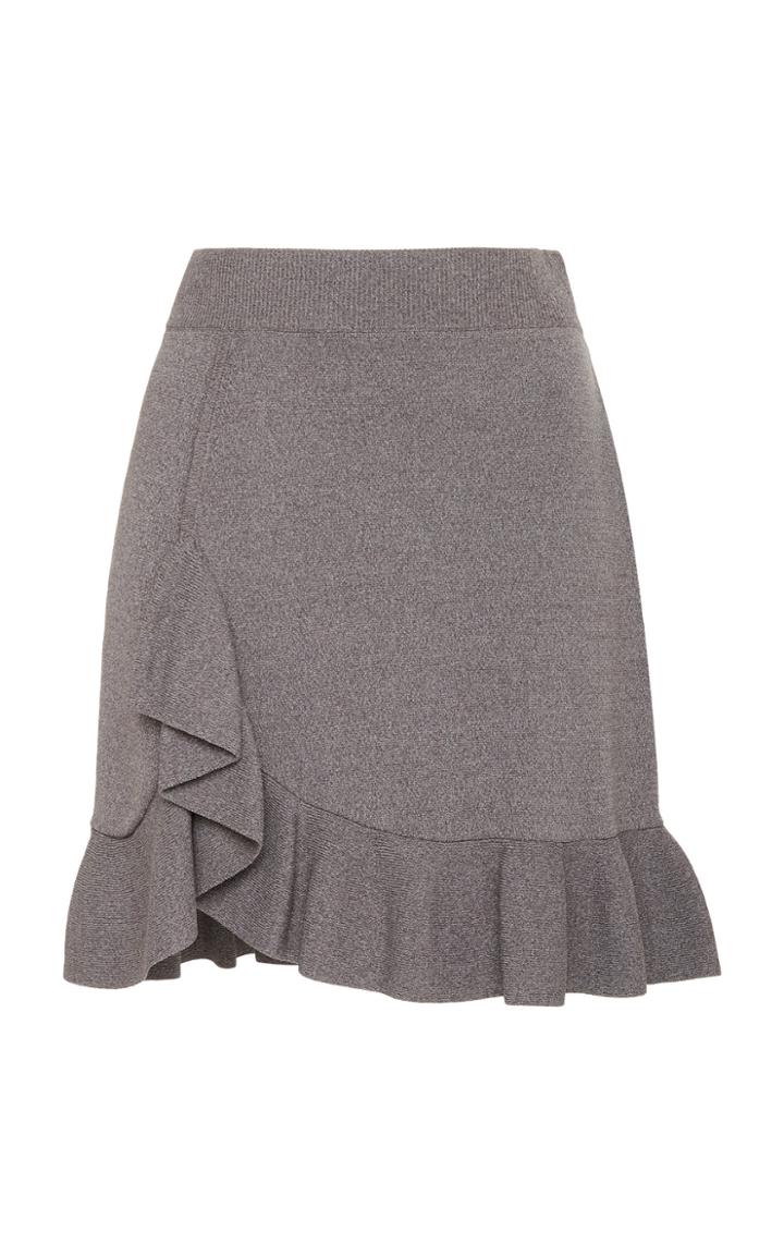 Altuzarra Ziggy Ruffle Hem Cady Mini Skirt
