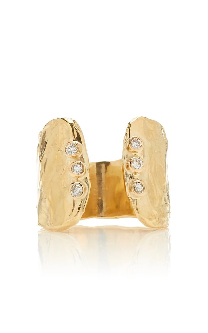 Fie Isolde Odette Signet Gold Ring Size: 3.5