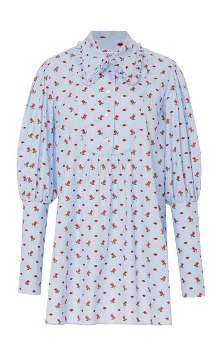 Vivetta Pannini Printed Cotton-poplin Blouse