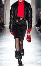 Versace Leather Pencil Skirt