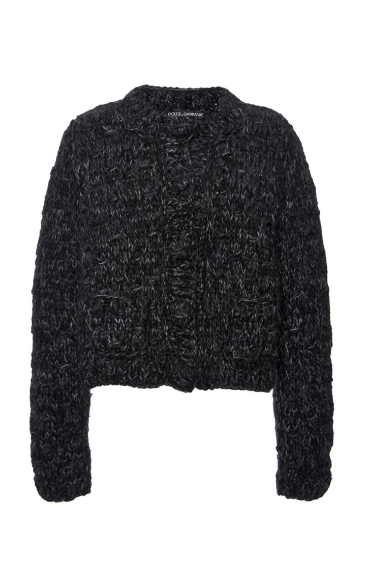 Moda Operandi Dolce & Gabbana Cropped Knit Cardigan