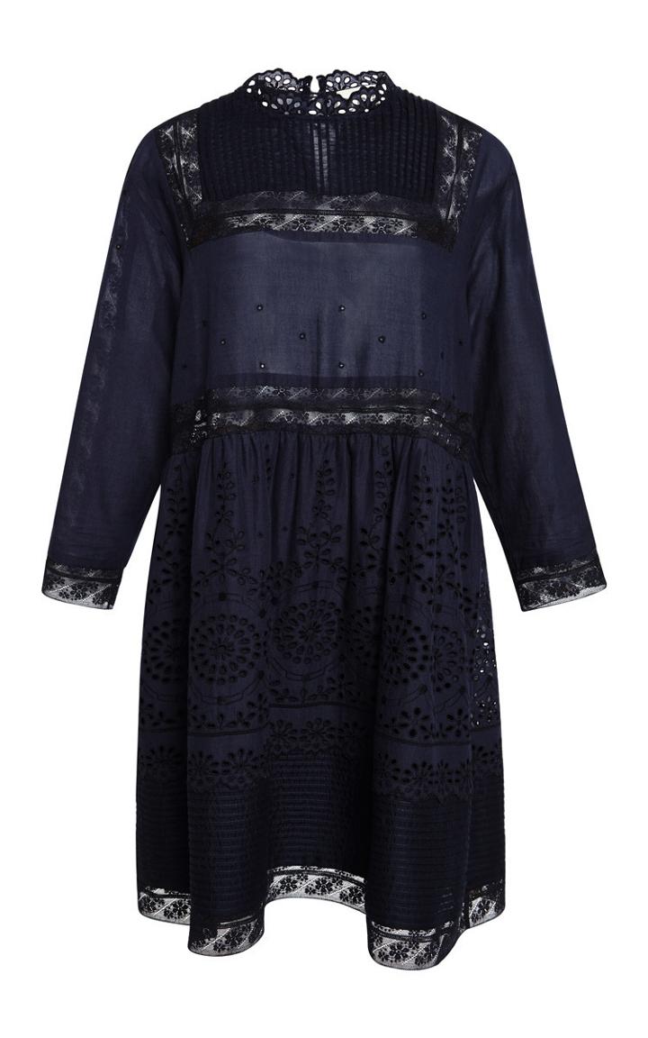 Sea Daisy Eyelet And Lace Combo Dress
