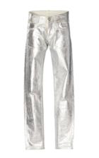 Paco Rabanne Mi-rise Metallic Straight-leg Trousers