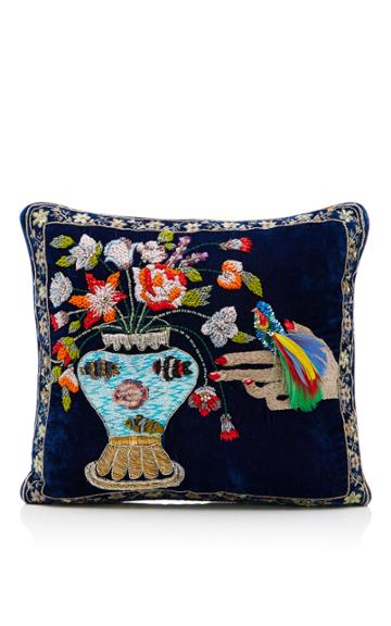 Ines Figaredo Hand Embroidered Cushion Bag