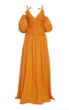 Moda Operandi Giambattista Valli Ruched Crepe De Chine Maxi Dress Size: 40