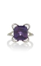 Martin Katz One-of-a-kind Cushion Cut Purple Sapphire Ring